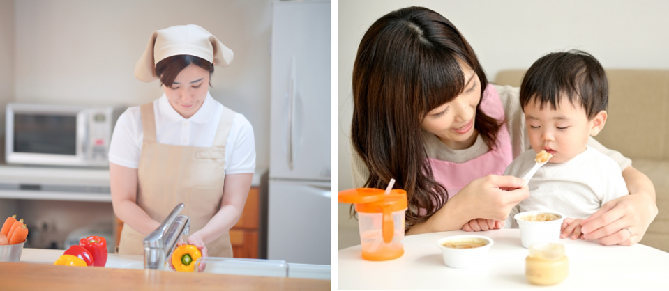 徹底した研修をうけた家事代行スタッフが家事を行い負担を軽減